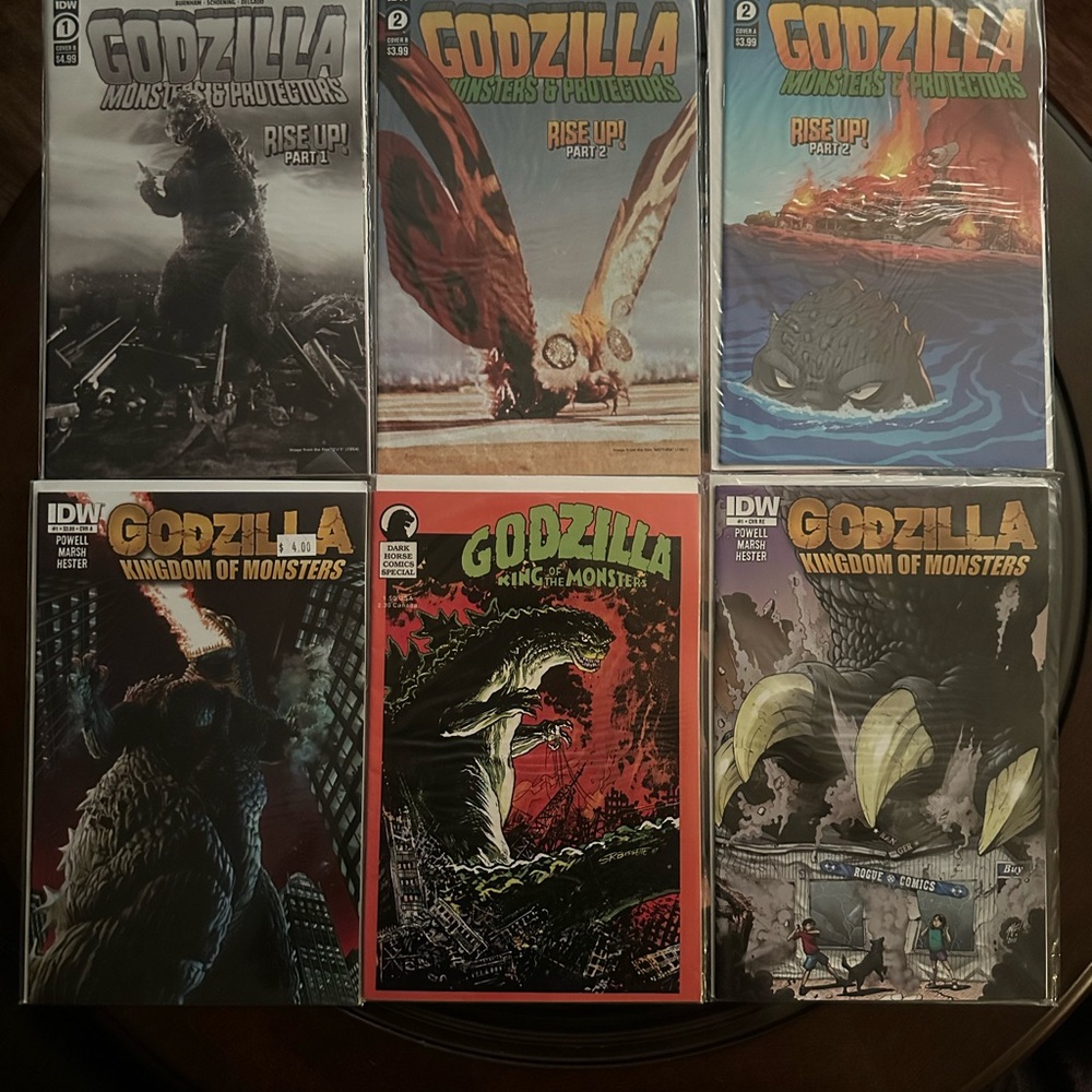 Godzilla Monster Comics Collection - Black, Red, Green Covers